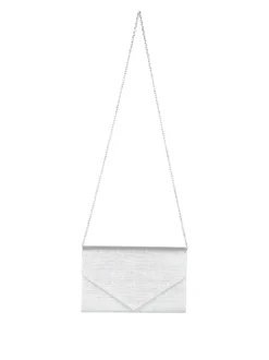 Solada Pochette donna brillantinata - argento