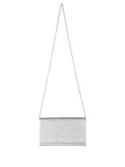 Solada Pochette donna con lurex - argento