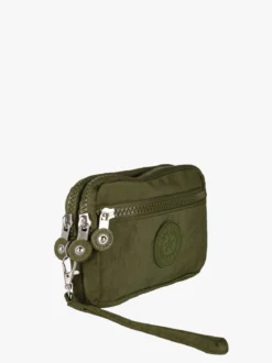 Solada Pochette donna in nylon con polsiera - militare