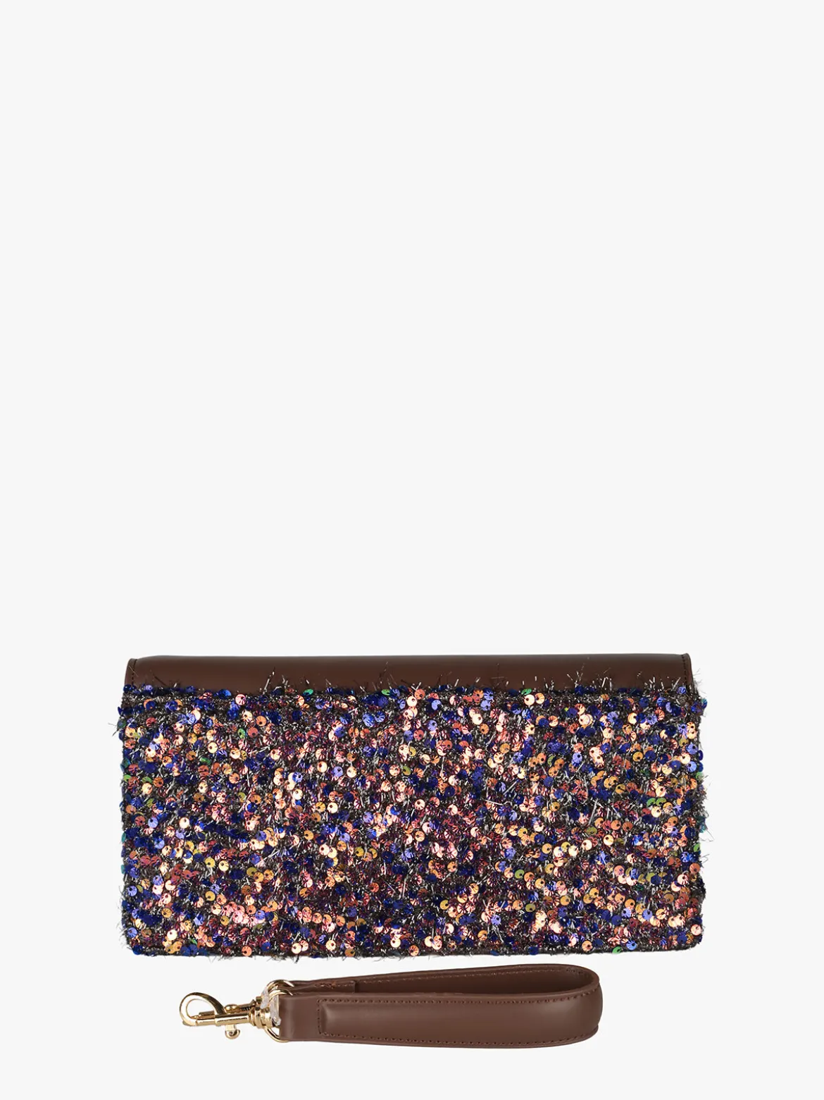 Solada Pochette gioiello da donna con paillettes - khaki