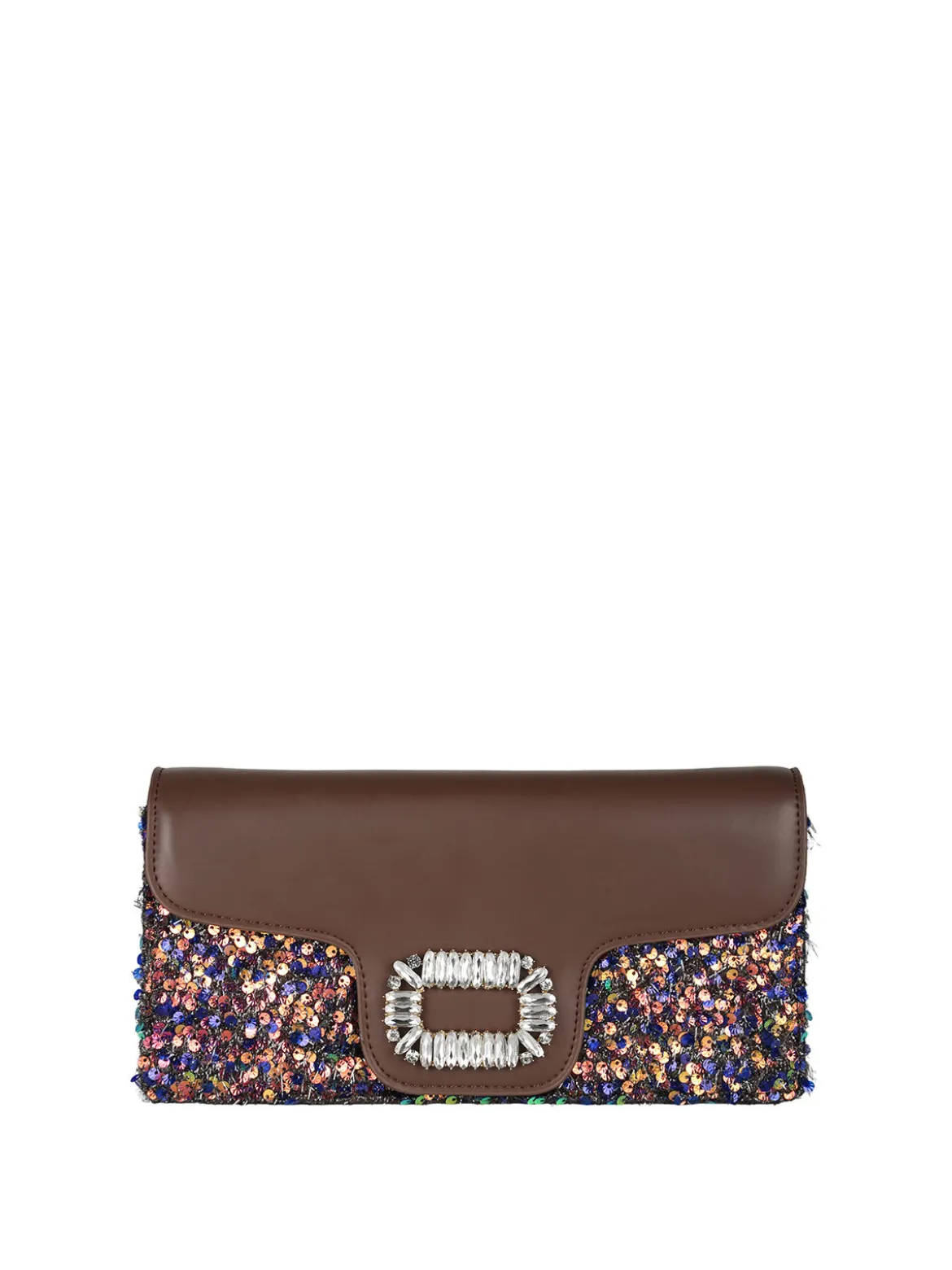 Solada Pochette gioiello da donna con paillettes - khaki