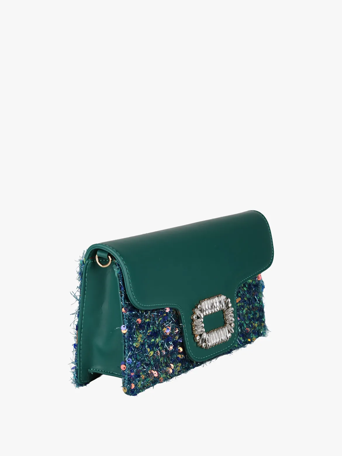 Solada Pochette gioiello da donna con paillettes - verde