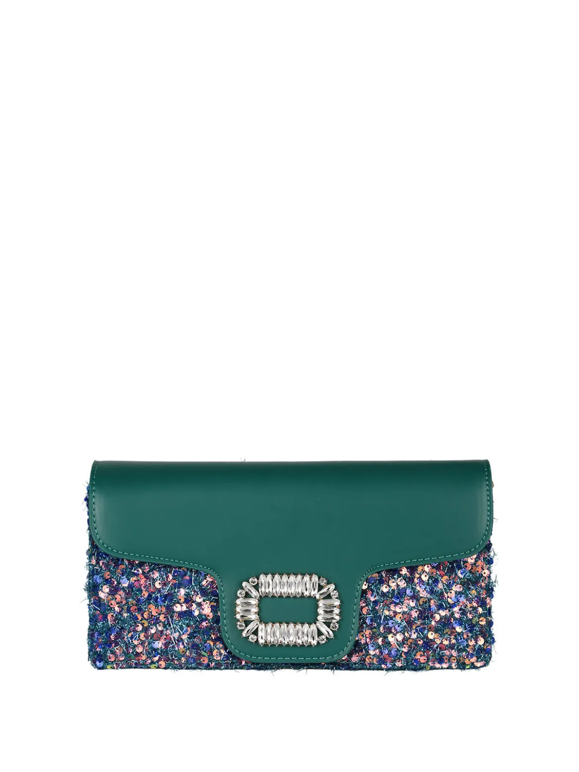 Solada Pochette gioiello da donna con paillettes - verde