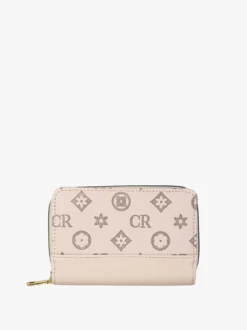 Solada Portafoglio da donna con stampa monogramma - khaki