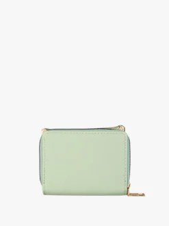 Solada Portafoglio mini da donna con stampa monogramma - pistacchio