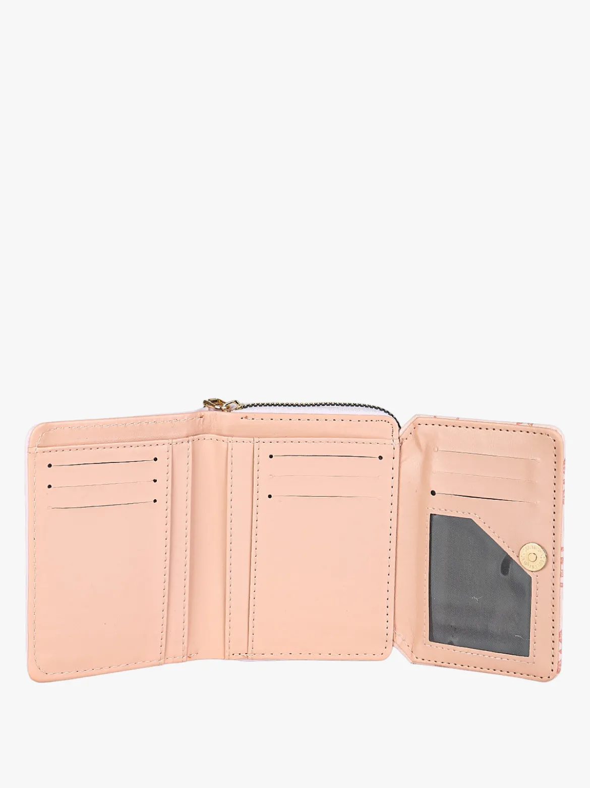 Solada Portafoglio mini da donna con stampa monogramma - rosa