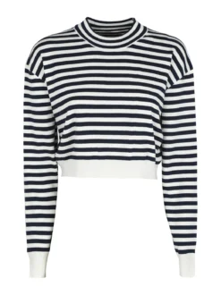 Solada Pullover cropped da donna a righe