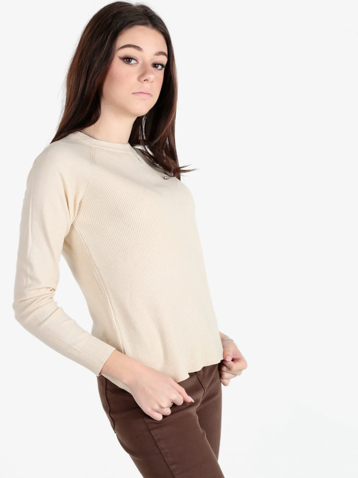 Solada Pullover donna in maglia a costine