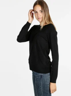 Solada Pullover donna in maglia - nero