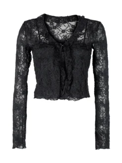 Solada Set donna 2 pezzi con top e cardigan in pizzo
