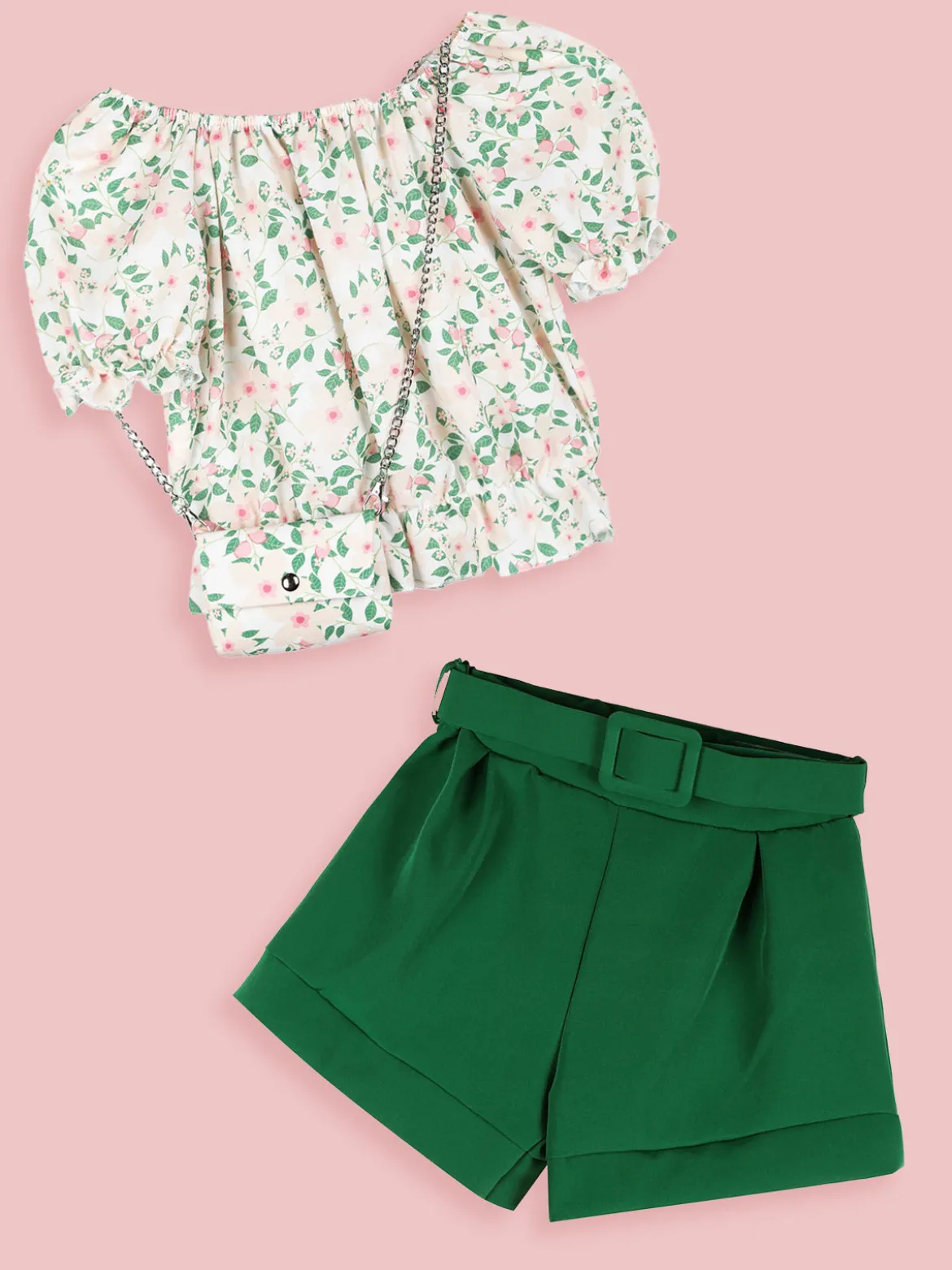 Solada Shorts da bambina a vita alta