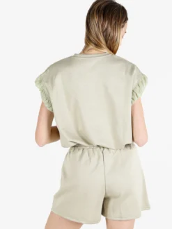 Solada Shorts donna con strass - verde chiaro