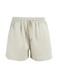 Solada Shorts donna con strass - verde chiaro