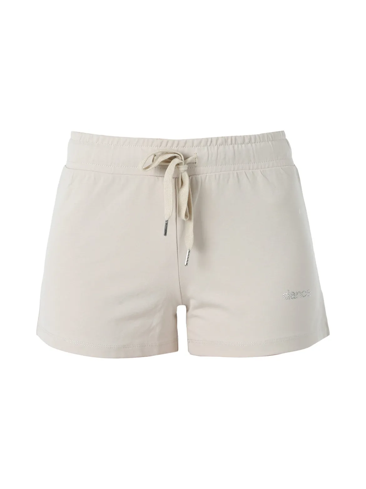 Solada Shorts donna in cotone con coulisse - beige