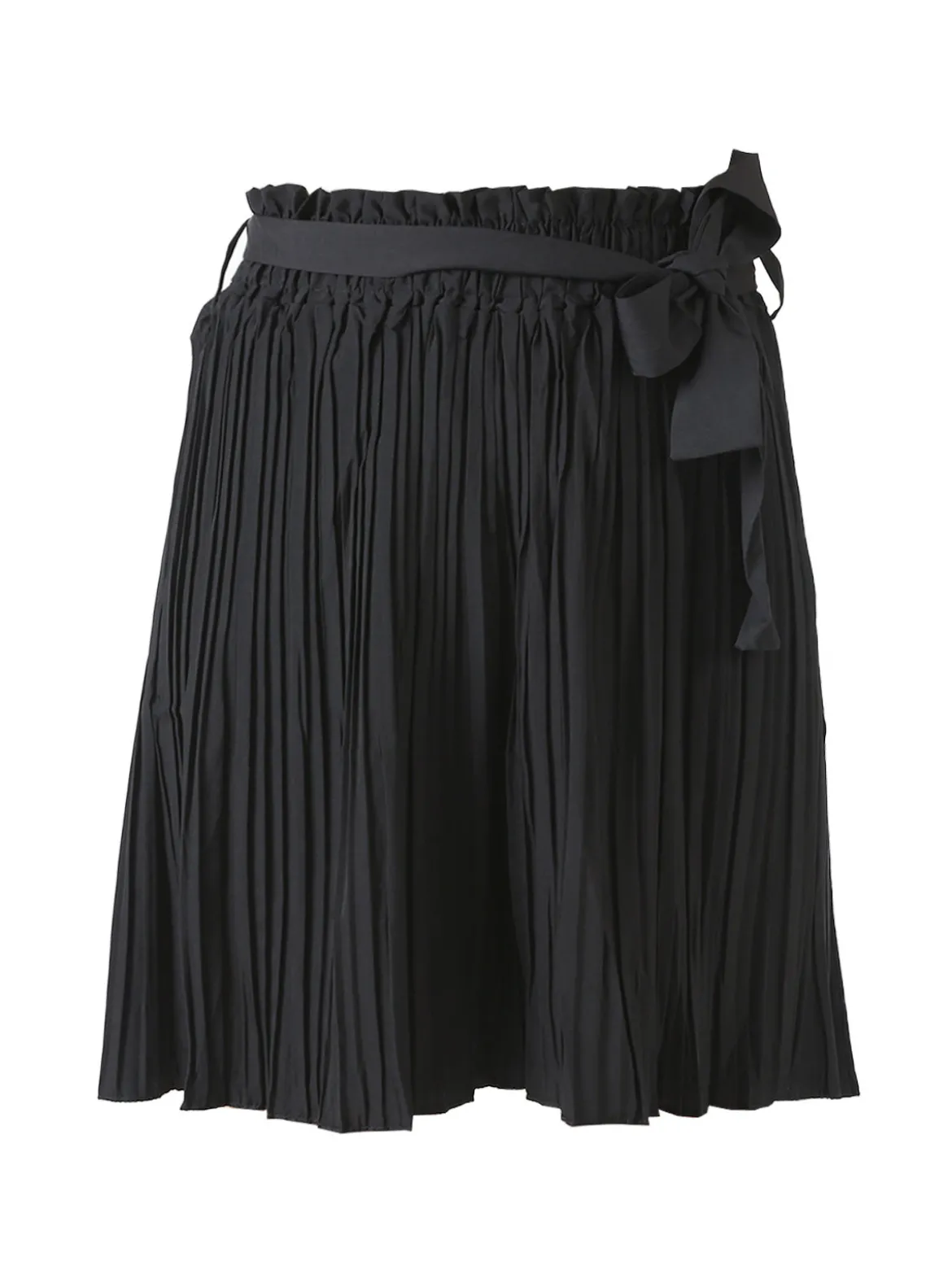 Solada Shorts donna plissettati a vita alta - nero