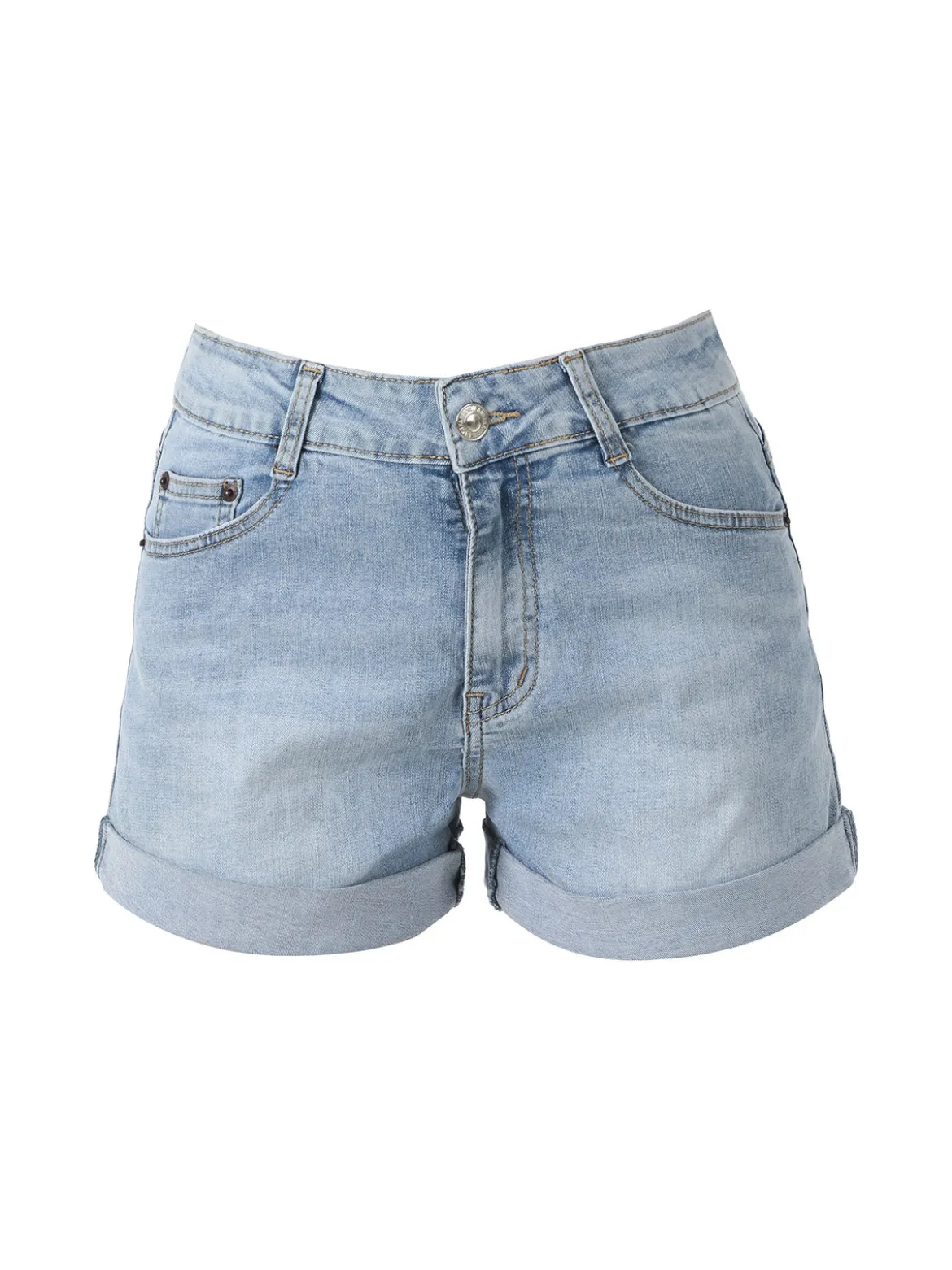 Solada Shorts in jeans con risvolti - jeans