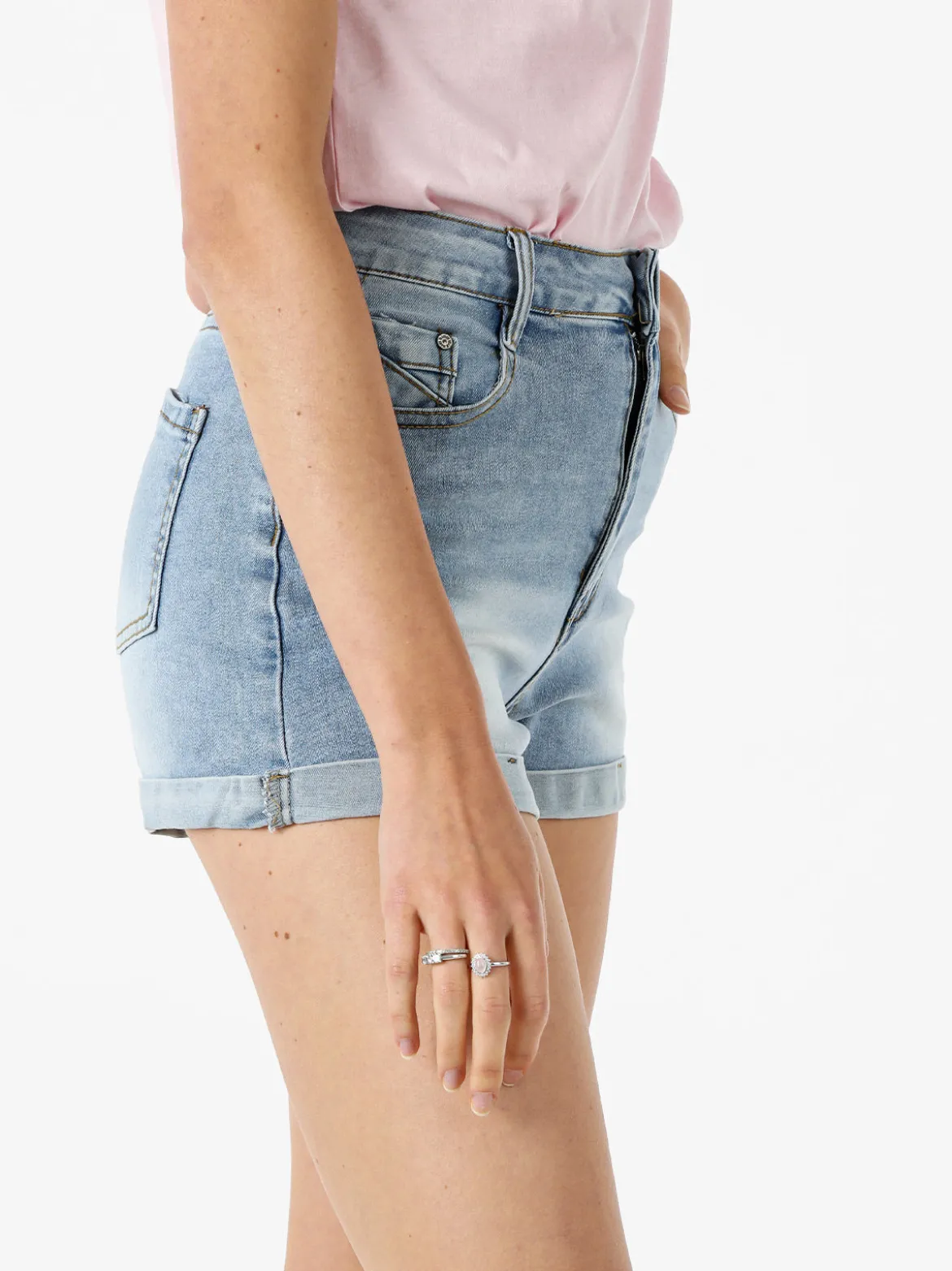 Solada Shorts in jeans da donna a vita alta - jeans