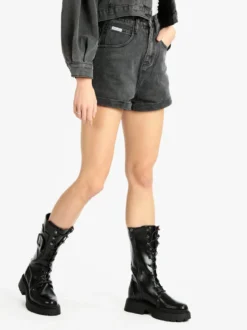 Solada Shorts in jeans donna a vita alta