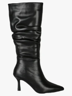 Solada Stivali donna slouchy con tacco a rocchetto - nero