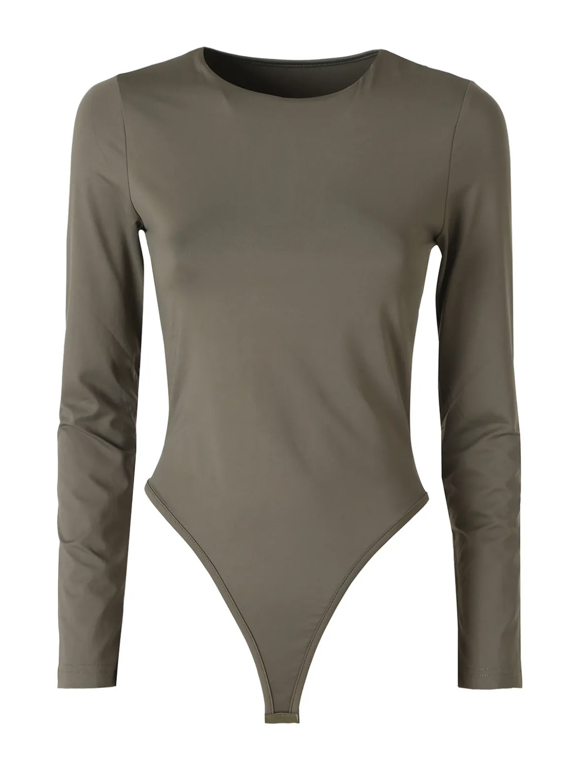 Solada Top body da donna a maniche lunghe - oliva