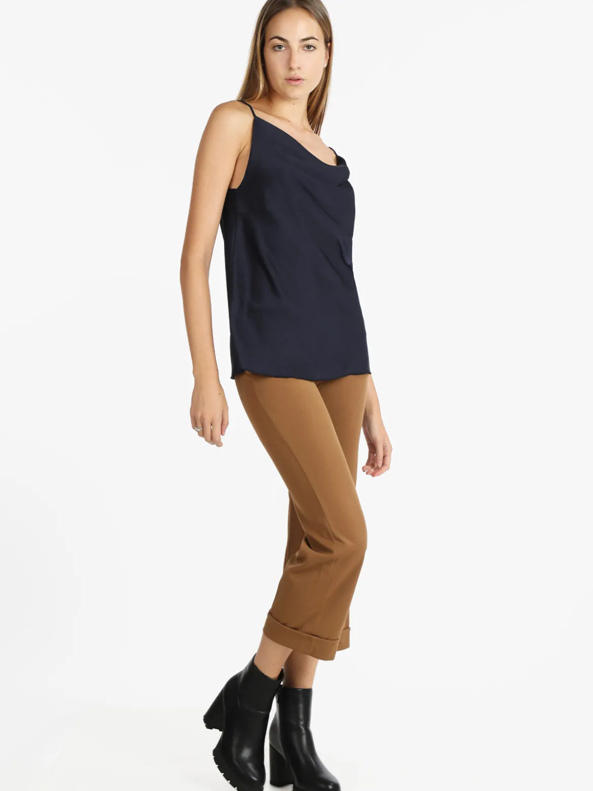 Solada Top donna con scollo a cascata