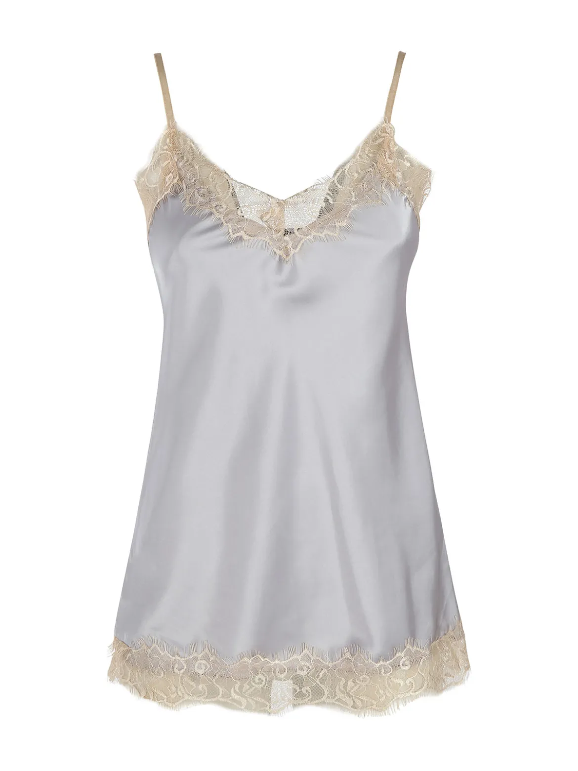 Solada Top donna effetto raso con pizzo