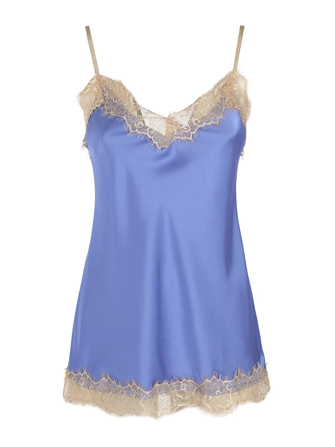 Solada Top donna effetto raso con pizzo