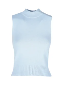 Solada Top donna smanicato in maglia