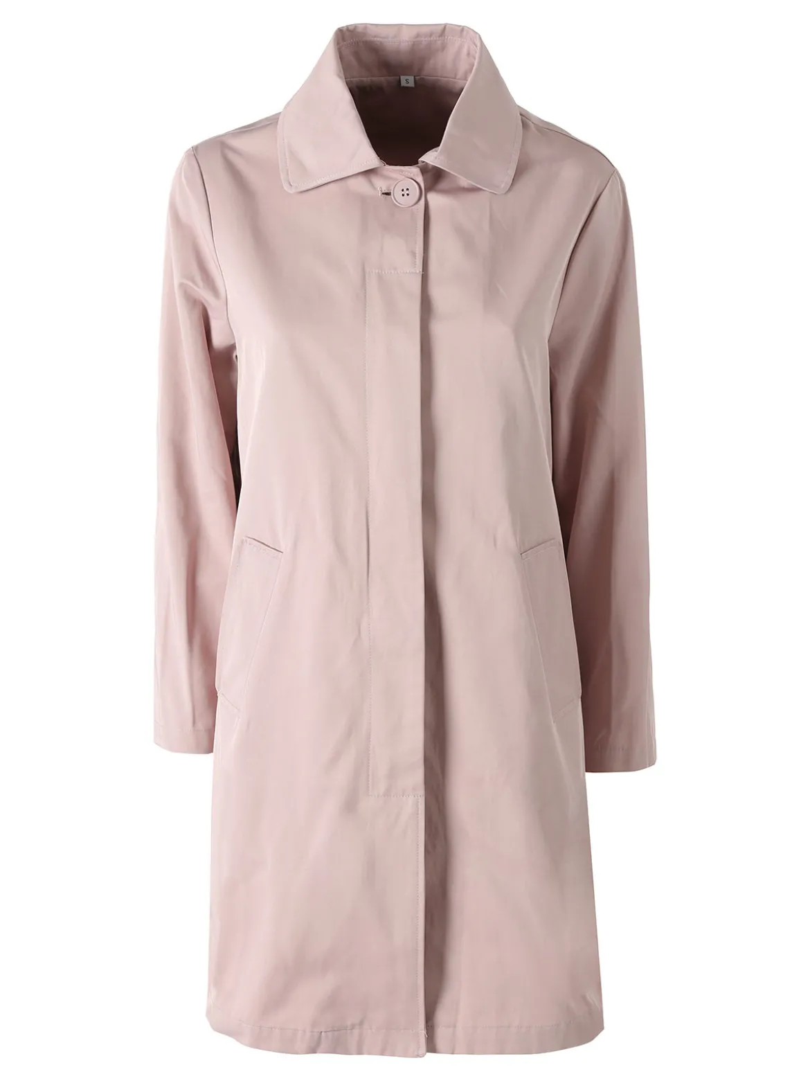 Solada Trench impermeabile da donna con bottoni - rosa