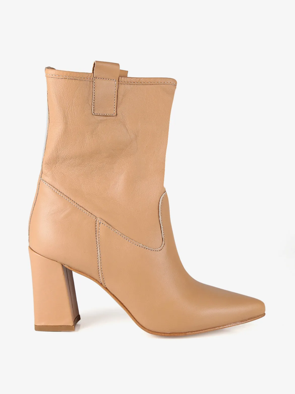 Solada Tronchetti in pelle da donna con tacco largo