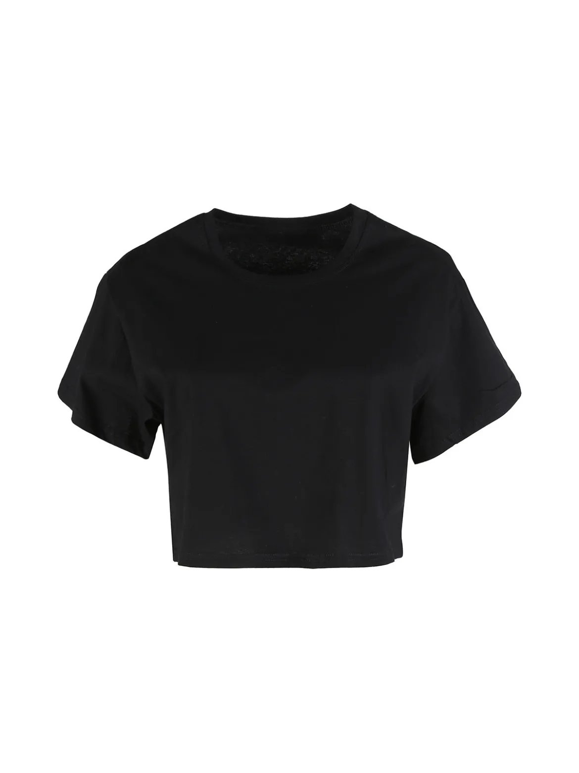 Solada T-shirt crop donna in cotone oversize