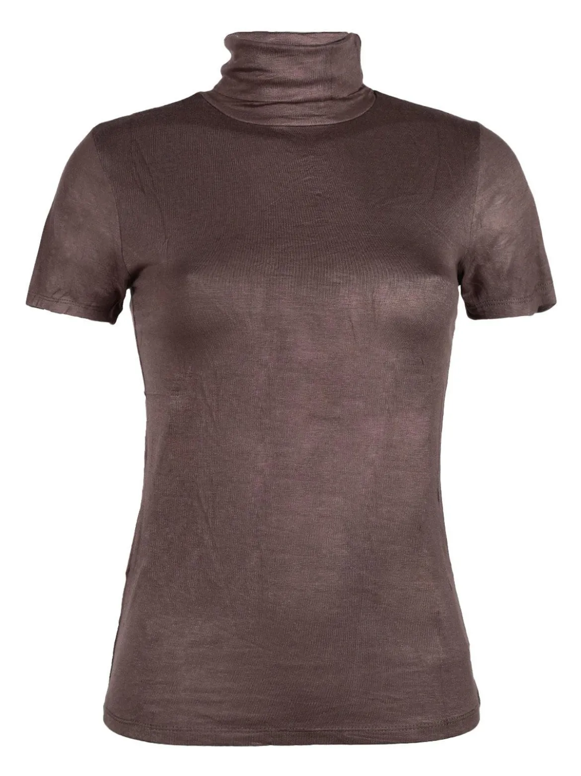 Solada T-shirt dolcevita da donna in tinta unita