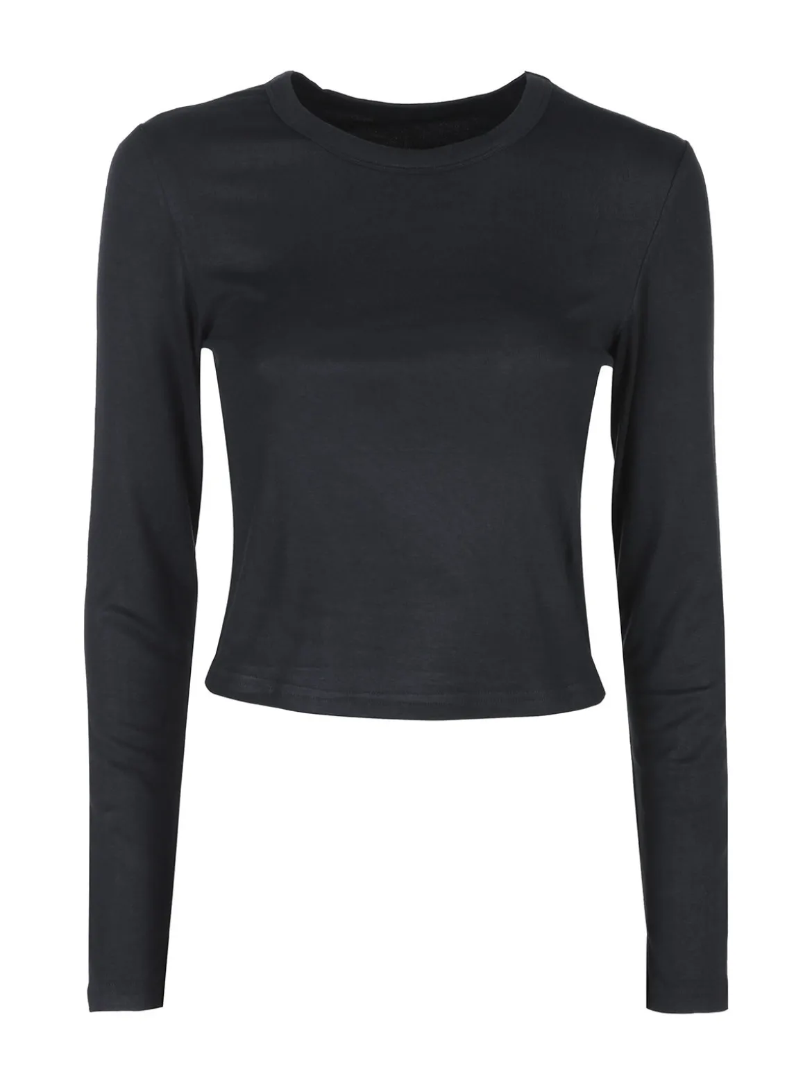 Solada T-shirt donna a maniche lunghe in viscosa - nero