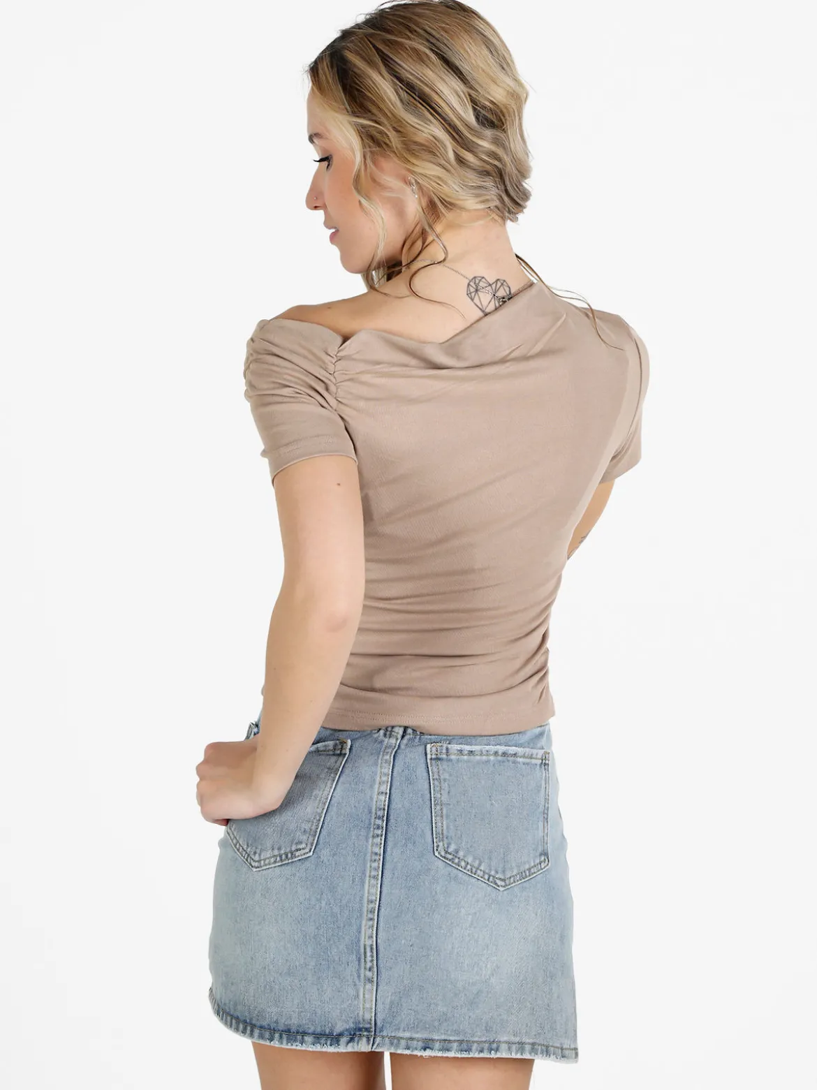 Solada T-shirt donna con drappeggio
