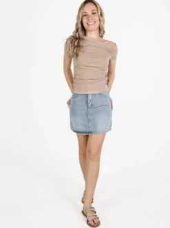 Solada T-shirt donna con drappeggio