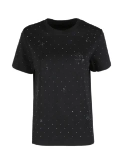 Solada T-shirt donna con strass e ricami