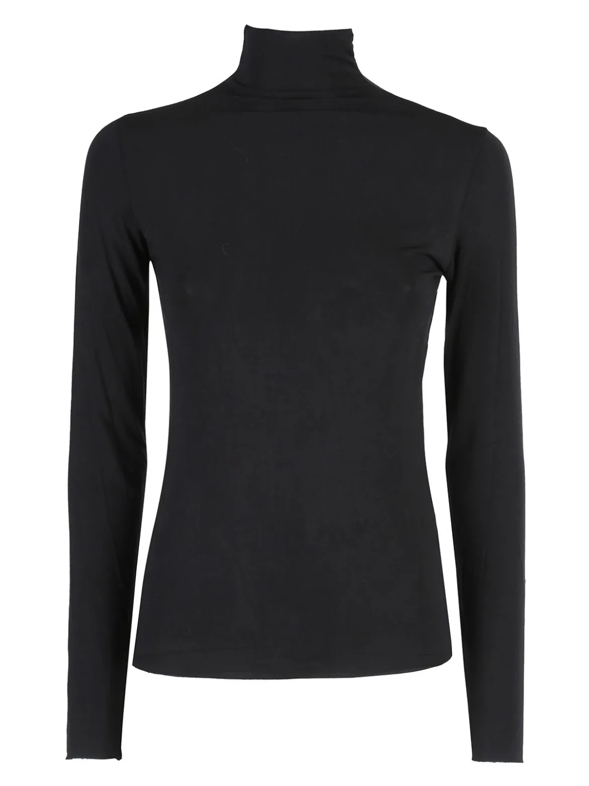 Solada T-shirt donna dolcevita a maniche lunghe - nero