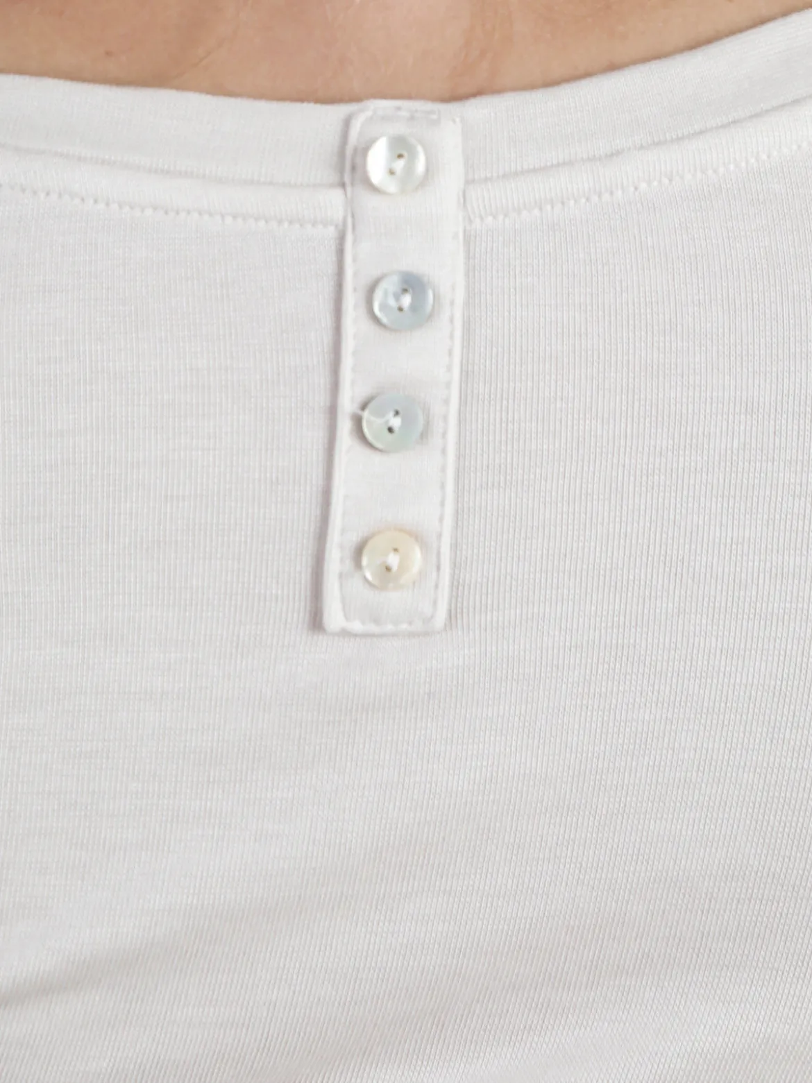 Solada T-shirt donna girocollo a maniche lunghe - beige