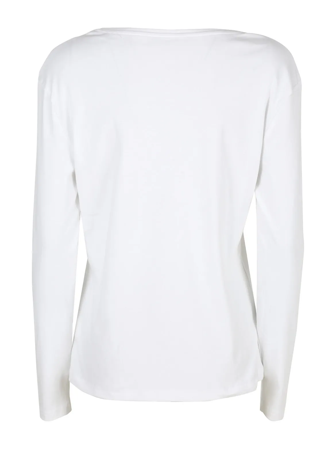 Solada T-shirt donna girocollo a maniche lunghe in cotone - bianco