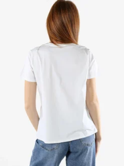 Solada T-shirt donna in cotone con stampa gatti - bianco