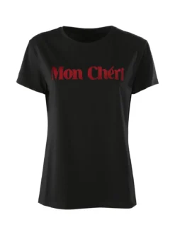 Solada T-shirt donna in cotone con stampa - nero