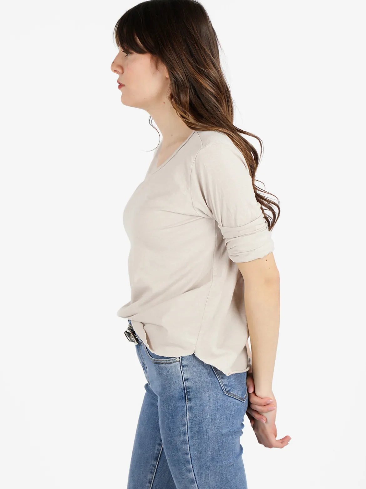 Solada T-shirt donna oversize a maniche lunghe
