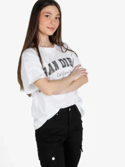Solada T-shirt donna oversize con stampa scritta