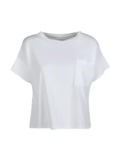 Solada T-shirt donna oversize con taschino