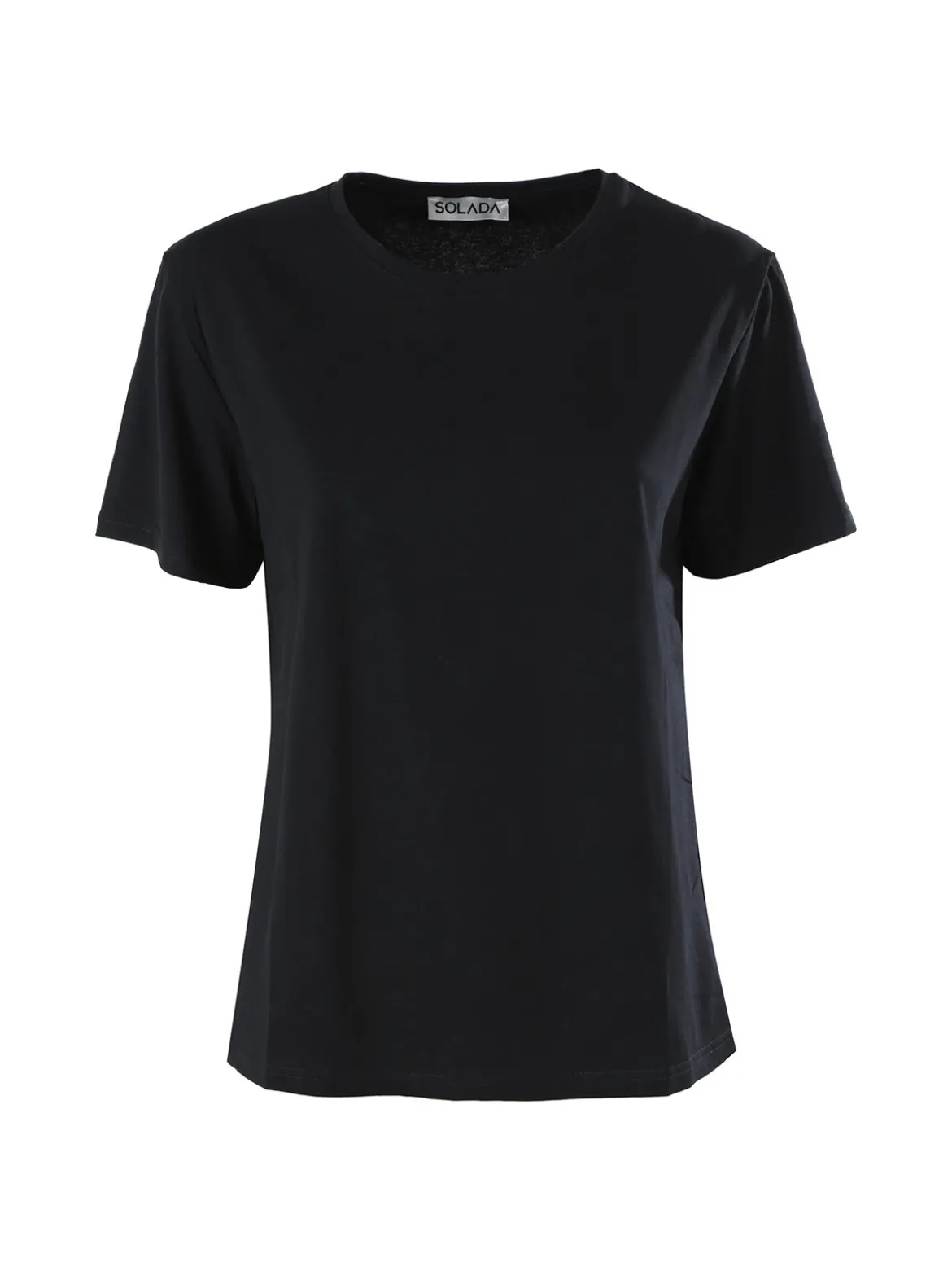 Solada T-shirt donna oversize in cotone - nero