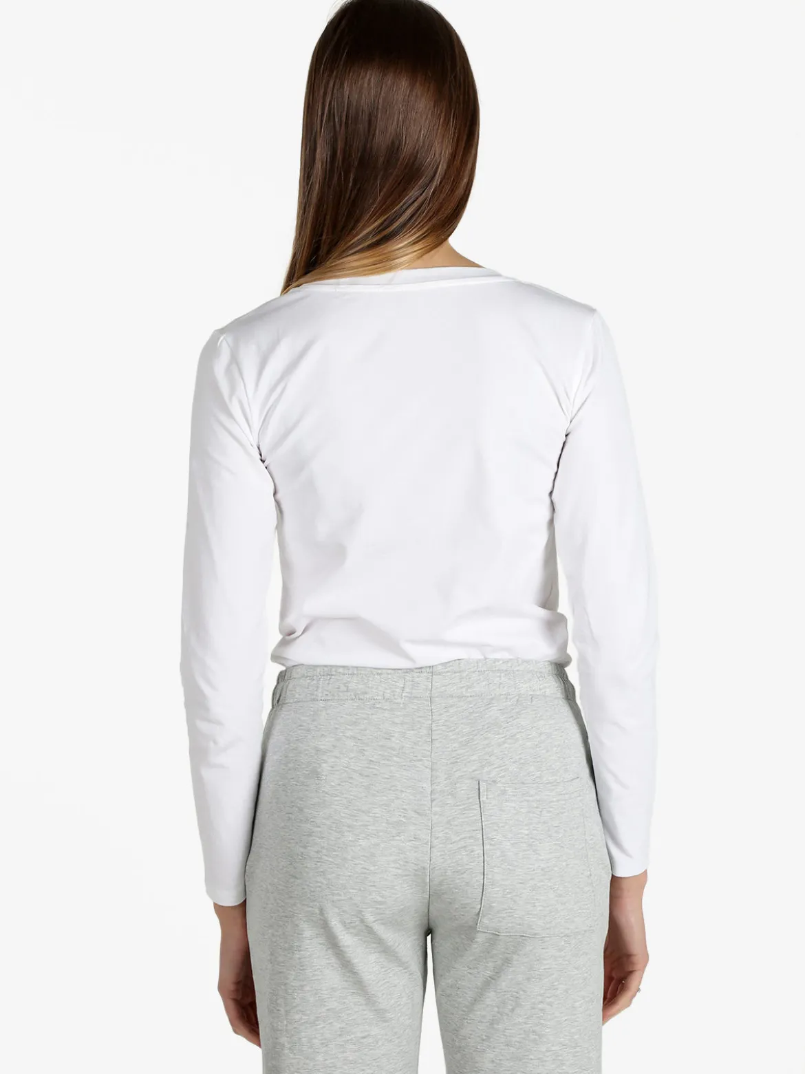 Solada T-shirt girocollo da donna a maniche lunghe