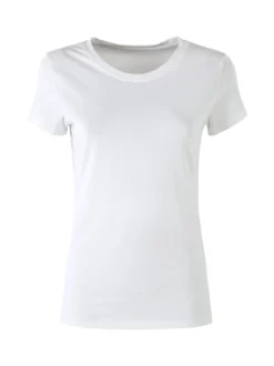 Solada T-shirt girocollo da donna in cotone - bianco