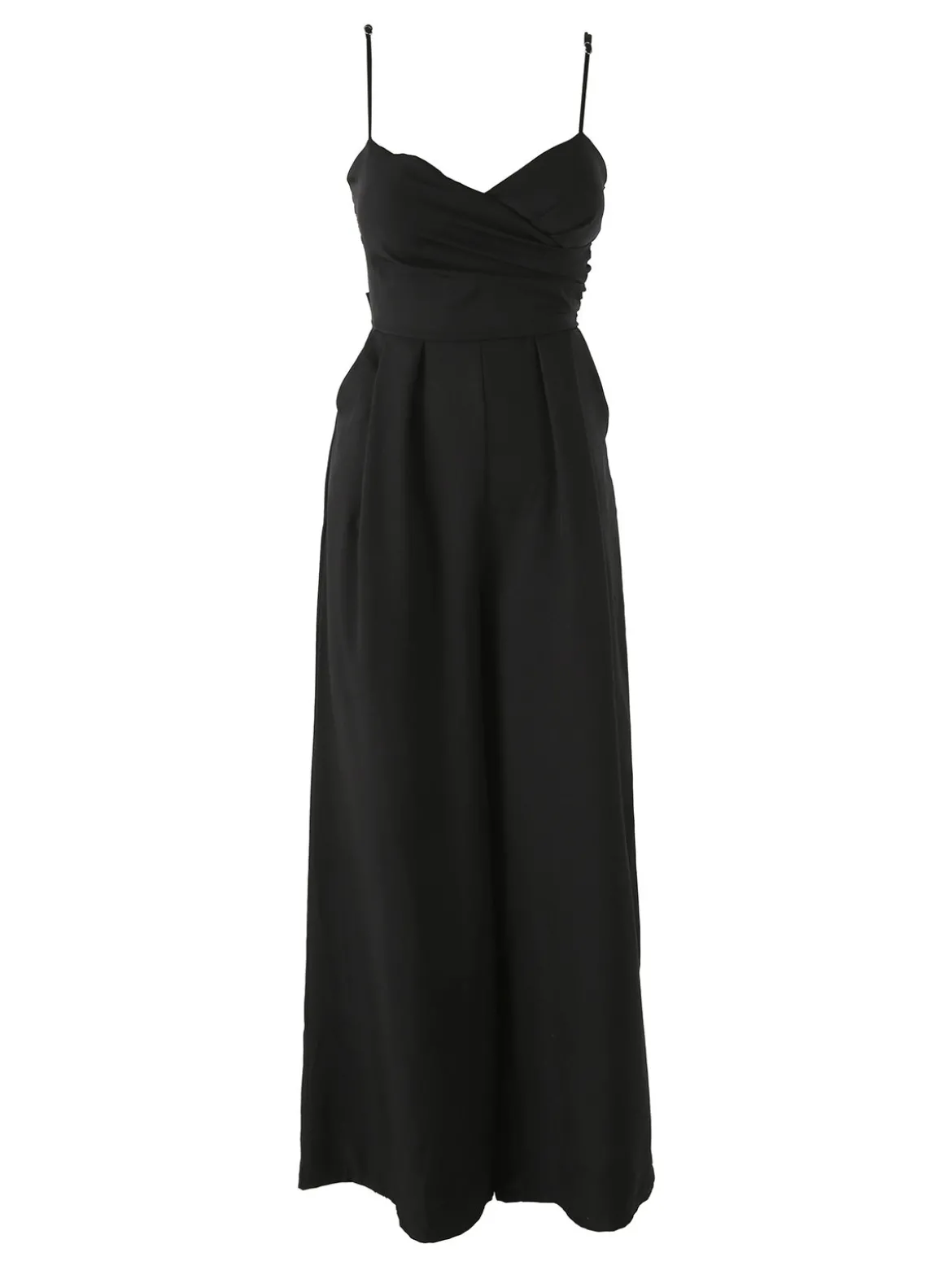 Solada Tuta jumpsuite da donna con spalline sottili e coppe imbottite - nero