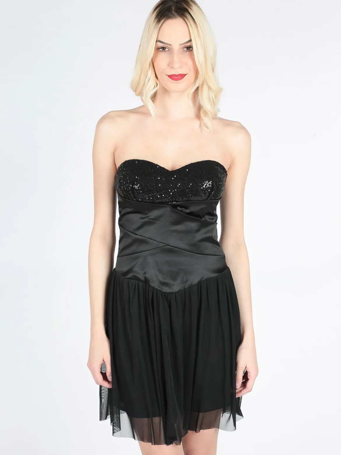 Solada Vestito corto con scollo a cuore