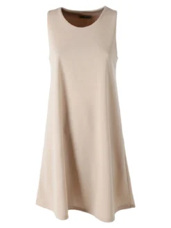 Solada Vestito donna smanicato in tinta unita - beige